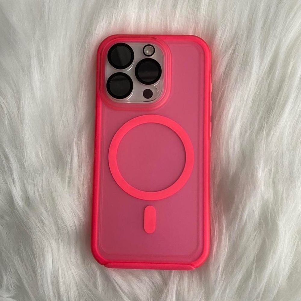 Apple Vibrant Pink Phone Case